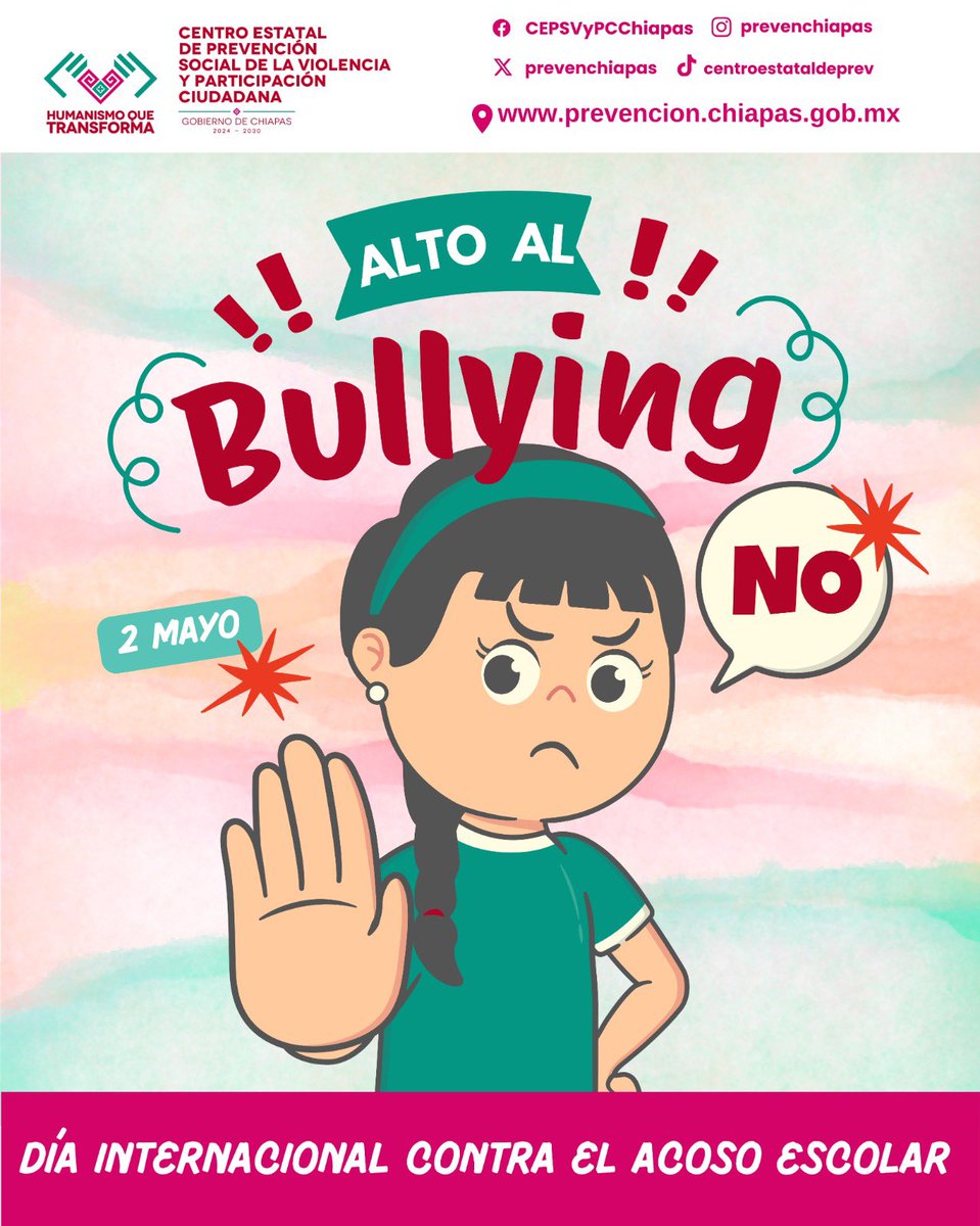 2 de mayo Día Internacional contra el Acoso Escolar. El bullying no es ...
