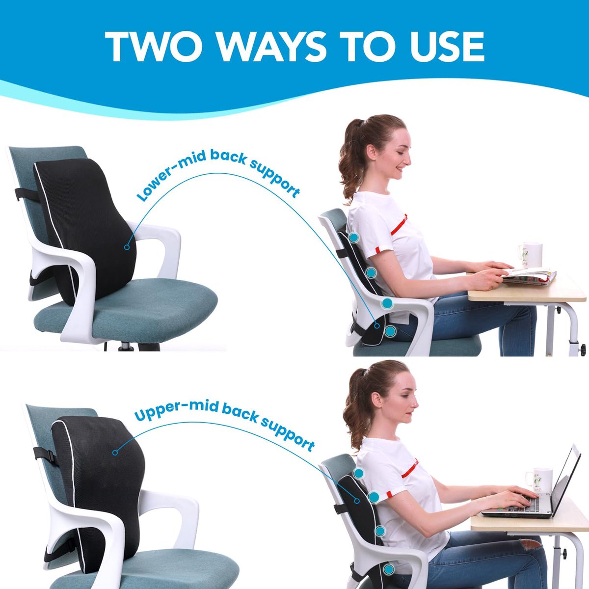 LabibTech2790's tweet image. How to Choose a Lumbar Pillow
Visit Now=amzn.to/4jZ5aZx
Picking the right lumbar support pillow can really change how you feel at work. Look for one that fits your chair and supports your lower back well. It should be firm enough to give you support,