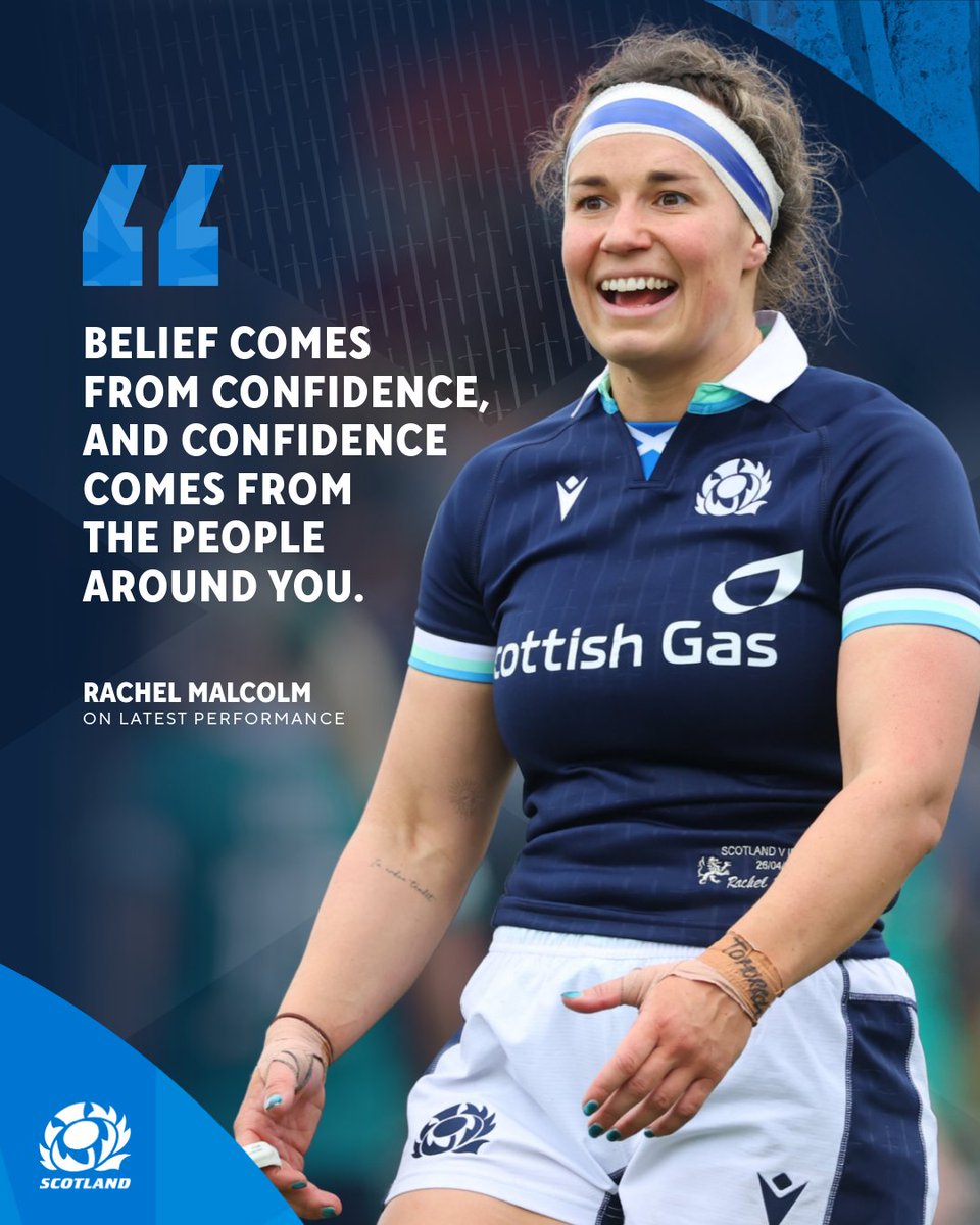Leading from the front 👊 Rachel Malcolm's inspiring words after Scotland's victory over Ireland.

#AsOne
