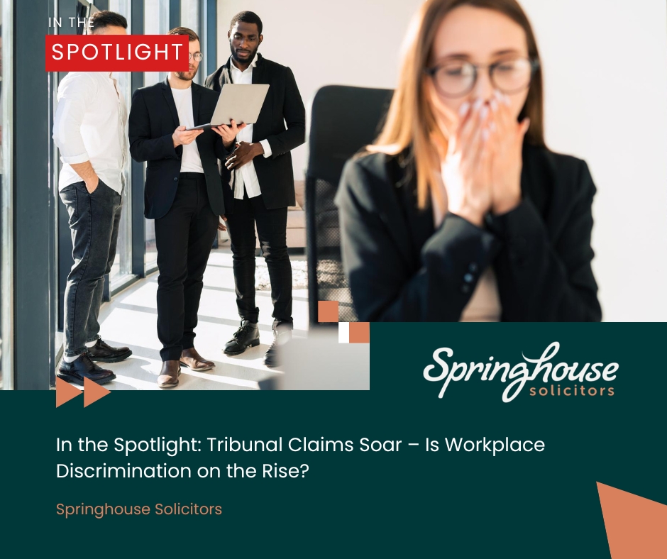 Are workplace discrimination claims on the rise? Springhouse Solicitors explores the surge in tribunal cases and what it means for employees.

Read the full article here:
springhouselaw.com/in-the-spotlig…

#EmploymentLaw #WorkplaceDiscrimination #SpringhouseSolicitors