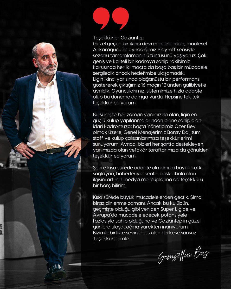 📄 Maçın Ardından | Baş Antrenörümüz Şemsettin Baş’ın karşılaşma sonrası değerlendirmesi..