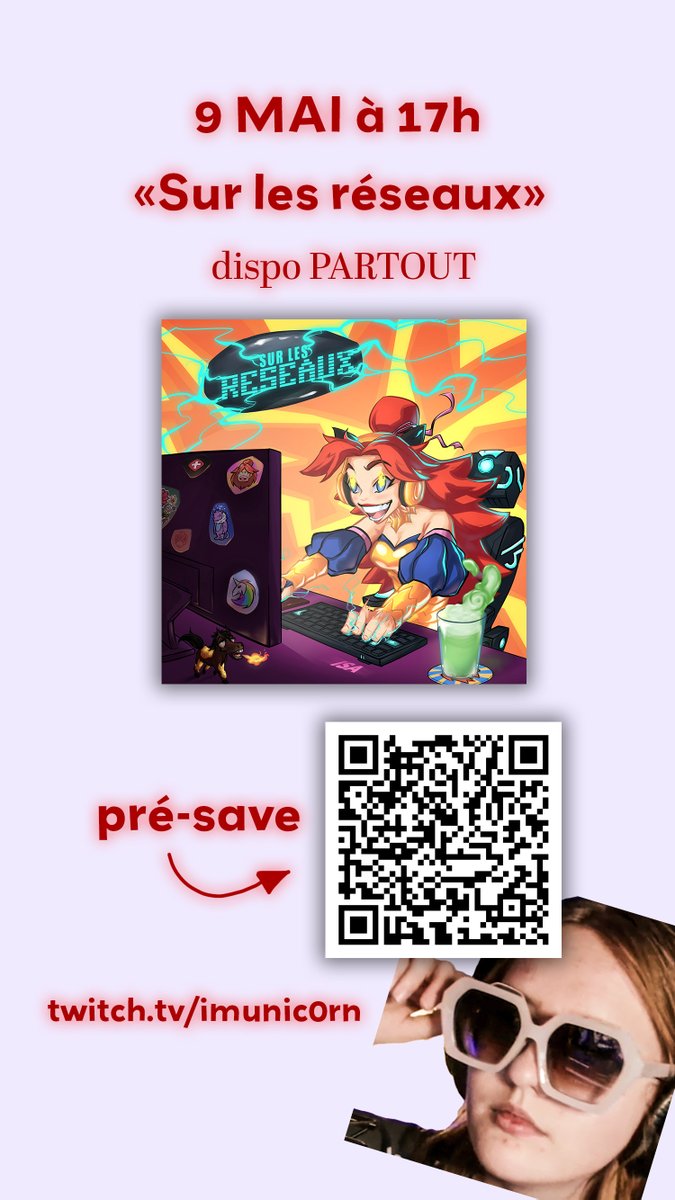 Imunic0rn_'s tweet image. Venez on partage cette affiche de mon son qui sort le vendredi pro svp

foutez le partout genre en magasin, sur des écrans de tel ou partager sur vos réseaux faut que ça tourne 🥶

👉mentionnez moi pour que je republie et mettez les  #surlesreseaux et #imunic0rn