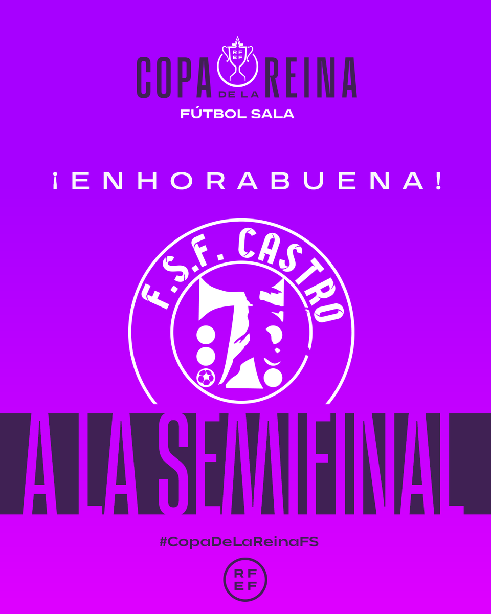 Futsal RFEF (@futsalrfef) on Twitter photo 🔝 <a href="/Castrofutsalfem/">FSF Castro Bloques Cando</a> se clasifica para la 𝐒𝐞𝐦𝐢𝐟𝐢𝐧𝐚𝐥 de la #CopaDeLaReinaFS tras vencer a @teldeportivo.
🙌 ¡𝐄𝐧𝐡𝐨𝐫𝐚𝐛𝐮𝐞𝐧𝐚, equipo!
#TeldeportivoCastro | <a href="/FutFemIberdrola/">FutFem Iberdrola</a> 🔝 <a href="/Castrofutsalfem/">FSF Castro Bloques Cando</a> se clasifica para la 𝐒𝐞𝐦𝐢𝐟𝐢𝐧𝐚𝐥 de la #CopaDeLaReinaFS tras vencer a @teldeportivo.
🙌 ¡𝐄𝐧𝐡𝐨𝐫𝐚𝐛𝐮𝐞𝐧𝐚, equipo!
#TeldeportivoCastro | <a href="/FutFemIberdrola/">FutFem Iberdrola</a>