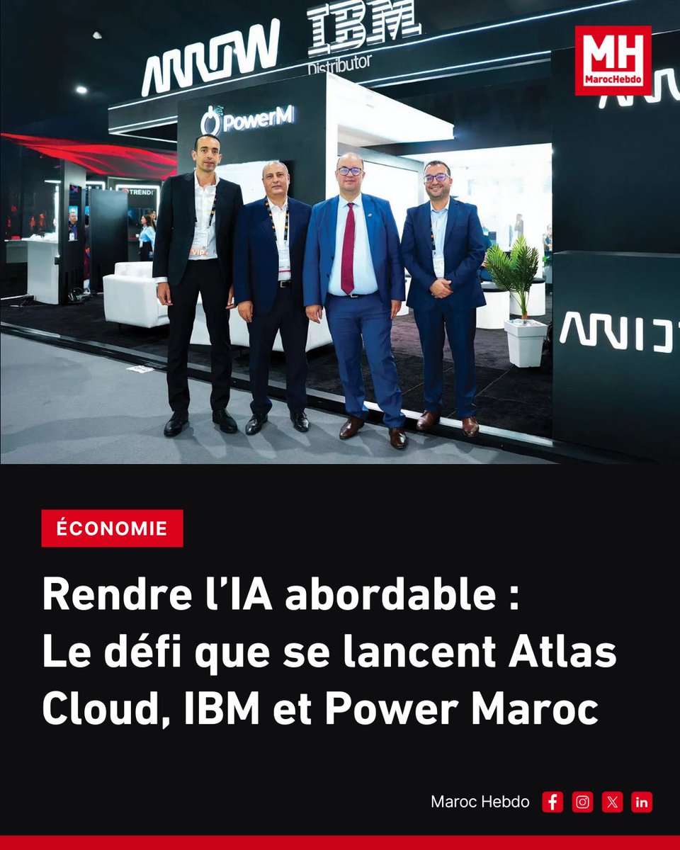 marochebdo's tweet image. L&apos;intelligence artificielle accessible à toutes les entreprises marocaines : des solutions simples et locales pour un avenir technologique inclusif 🇲🇦🤖

➡ maroc-hebdo.com/article/rendre…

#IntelligenceArtificielle #TechMaroc #InnovationLocale #EntreprisesMarocaines #Accessibilité
