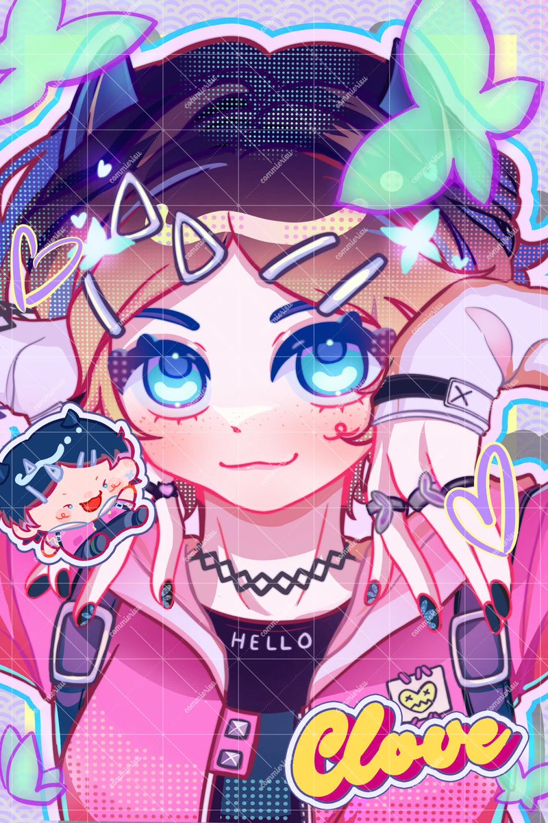 commierisu's tweet photo. CLOVE MY DEARR 😭😭🦋🦋🌷🩷🩵✨✨

#VALORANT #ValorantArt #VALORANTfanart #clove #commiemon https://t.co/k3H4h7i61T