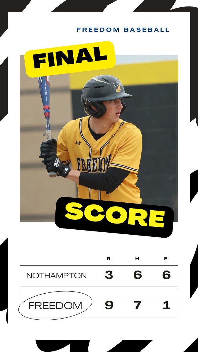 FHSPatriots_BB's tweet photo. It wasn’t pretty, but Pates get the W. 
@Ryankullman led the offense with a homer💣 and 3RBI. 
Horvath and Heineman combined to hold the KKids to just 2 earned runs. https://t.co/zR3L3OzSxk