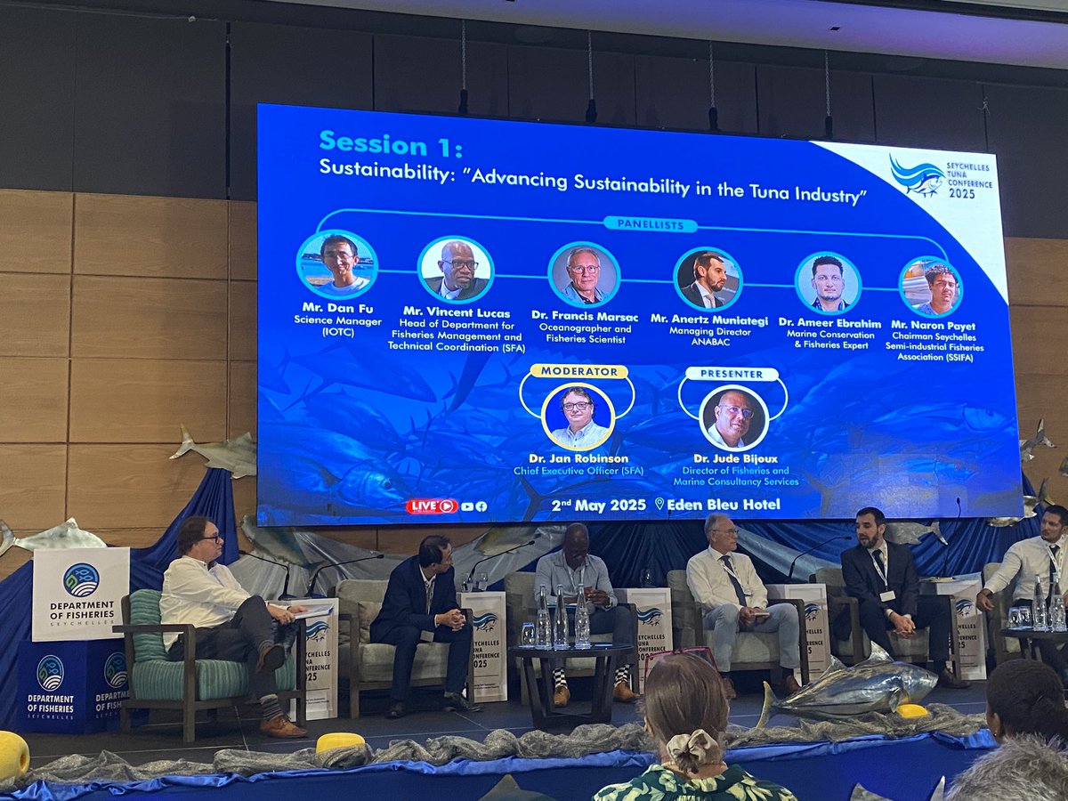 🐟Shaping the future of tuna fisheries:

<a href="/EuropecheTunaG/">Europêche Tuna Group</a> envisions a future driven by Blue Tech, high labor standards, strong ties with local communities &amp; sustainable trade — all rooted in solid science-based fisheries management 

#WorldTunaDay | #Seychelles #TunaConference2025