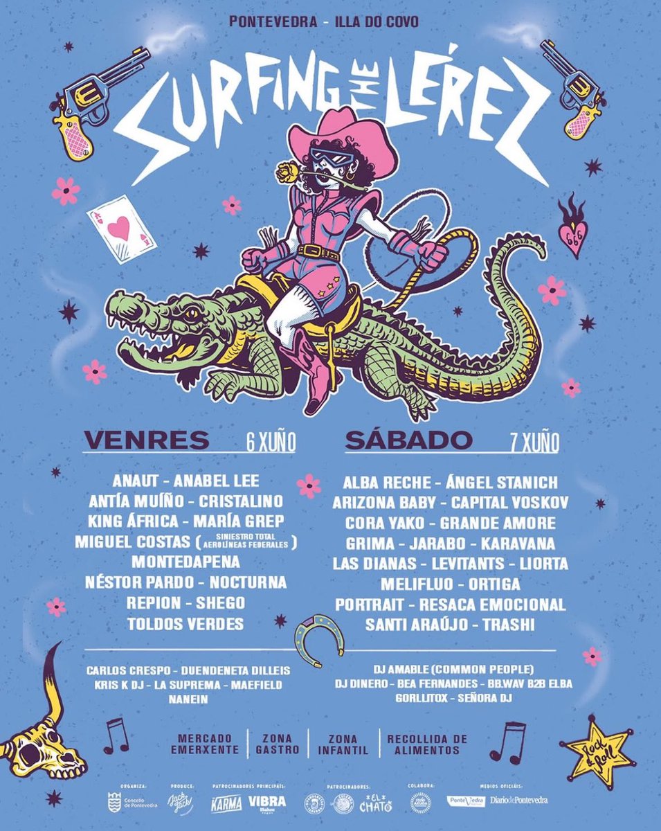 GALICIAenCONCIERTO (@gal_concierto) on Twitter photo Cartel completo del <a href="/surfingthelerez/">Surfing the Lerez</a> los días 6 y 7 de junio en <a href="/Pontevedrate/">Concello de Pontevedra</a> con <a href="/Grande_Amore_OG/">Grande Amore</a> <a href="/shegomanda/">𝑠ℎ𝑒𝑔𝑜</a> <a href="/thearizonababy/">ARIZONA BABY</a> <a href="/KingAfricaOfc/">King Africa</a> <a href="/lasdianas_/">Las Dianas</a> <a href="/AlbaReche/">Alba Reche</a> <a href="/repionband/">REPION</a> y muchos más, info:galiciaenconcierto.com/evento/surfing… Cartel completo del <a href="/surfingthelerez/">Surfing the Lerez</a> los días 6 y 7 de junio en <a href="/Pontevedrate/">Concello de Pontevedra</a> con <a href="/Grande_Amore_OG/">Grande Amore</a> <a href="/shegomanda/">𝑠ℎ𝑒𝑔𝑜</a> <a href="/thearizonababy/">ARIZONA BABY</a> <a href="/KingAfricaOfc/">King Africa</a> <a href="/lasdianas_/">Las Dianas</a> <a href="/AlbaReche/">Alba Reche</a> <a href="/repionband/">REPION</a> y muchos más, info:galiciaenconcierto.com/evento/surfing…