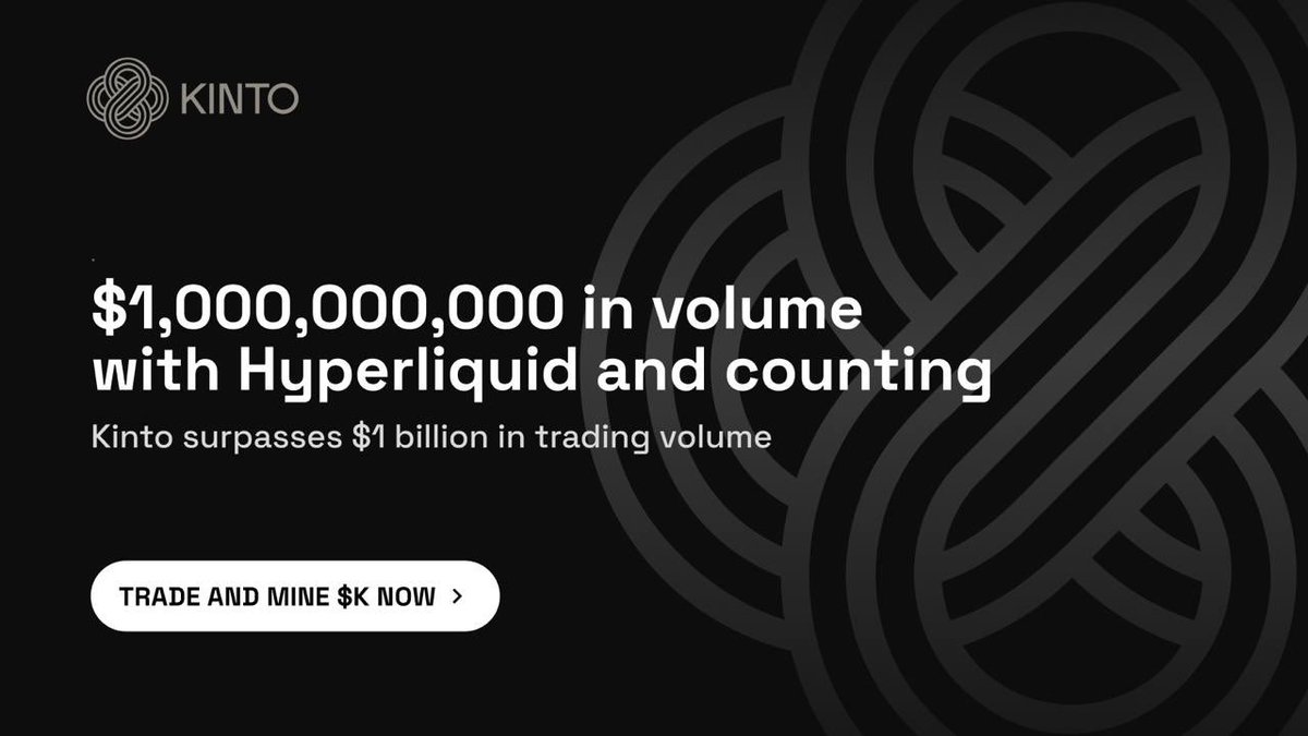 Huge milestone for Kinto traders 🚀