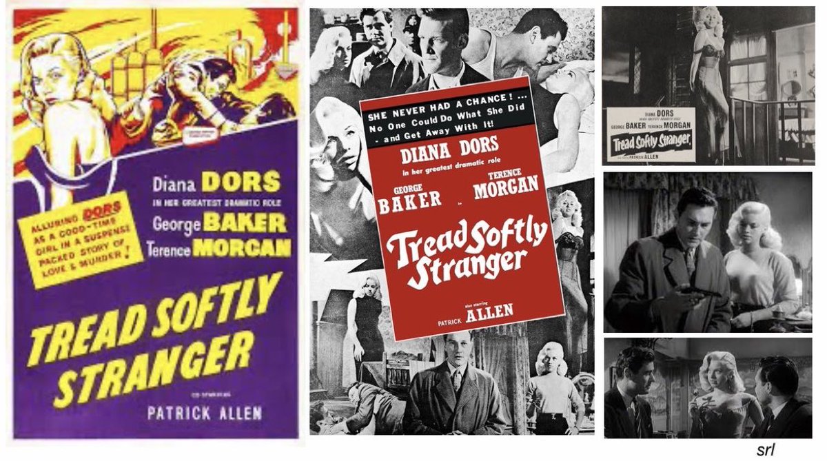 SaveRedlandLibr's tweet photo. 12:20pm TODAY on @TalkingPicsTV 

The 1958 #Crime #Drama film🎥 “Tread Softly Stranger” directed by #GordonParry &amp; written by #GeorgeMinter

Based on #JackPopplewell’s 1953 play🎭 “Blind Alley”

🌟#DianaDors #GeorgeBaker #TerenceMorgan #PatrickAllen https://t.co/x3RpC0PZNf