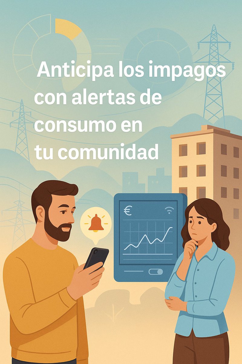 STECHome's tweet image. Anticipa impagos con alertas de consumo en tu comunidad✨🔔 Notificaciones al superar límites, históricos para optimizar y sistema prepago transparente💡
#energía #comunidad #ahorro #alertas