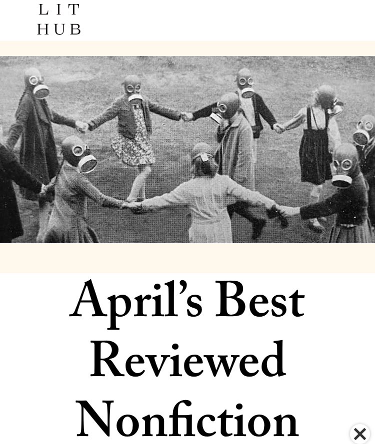 joe dunthorne (@joedunthorne) on Twitter photo I try not to read reviews but that doesn’t stop me reading reviews of the reviews.
Very happy to be in <a href="/lithub/">Literary Hub</a>’s best reviewed books of April. 🌟
lithub.com/aprils-best-re… I try not to read reviews but that doesn’t stop me reading reviews of the reviews.
Very happy to be in <a href="/lithub/">Literary Hub</a>’s best reviewed books of April. 🌟
lithub.com/aprils-best-re…