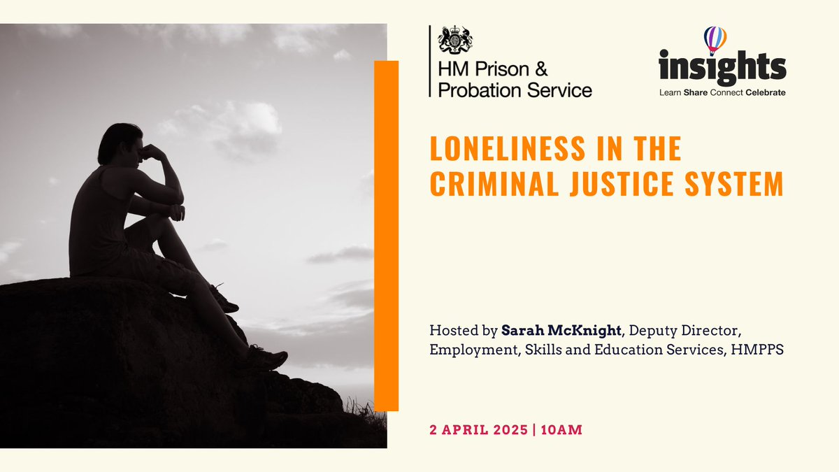 The recording of our latest event - Loneliness in the Criminal Justice System - is now live and free to view.

Keep an eye out for more resources soon including a Q&amp;A from the event.
-
youtu.be/OwbXVnocbiU?si…

#Event #Recording #CJS #DCMS