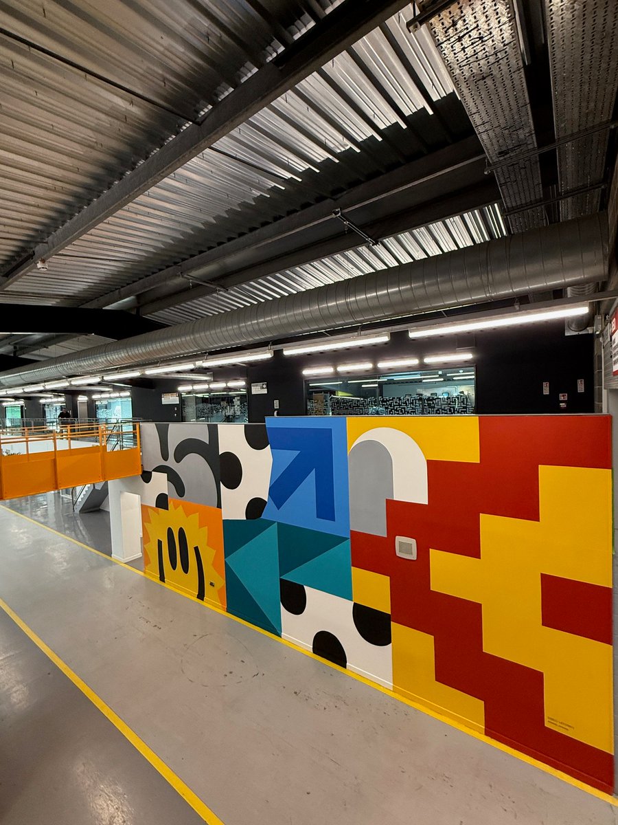 The Sharp Project (@sharpproject) on Twitter photo If you’ve been on-site recently, you may have seen Andrew bringing our new mural to life.
It’s now finished—and perfectly captures the creative energy of <a href="/sharpproject/">The Sharp Project</a>. A vibrant new addition to The Campus 🙌 If you’ve been on-site recently, you may have seen Andrew bringing our new mural to life.
It’s now finished—and perfectly captures the creative energy of <a href="/sharpproject/">The Sharp Project</a>. A vibrant new addition to The Campus 🙌