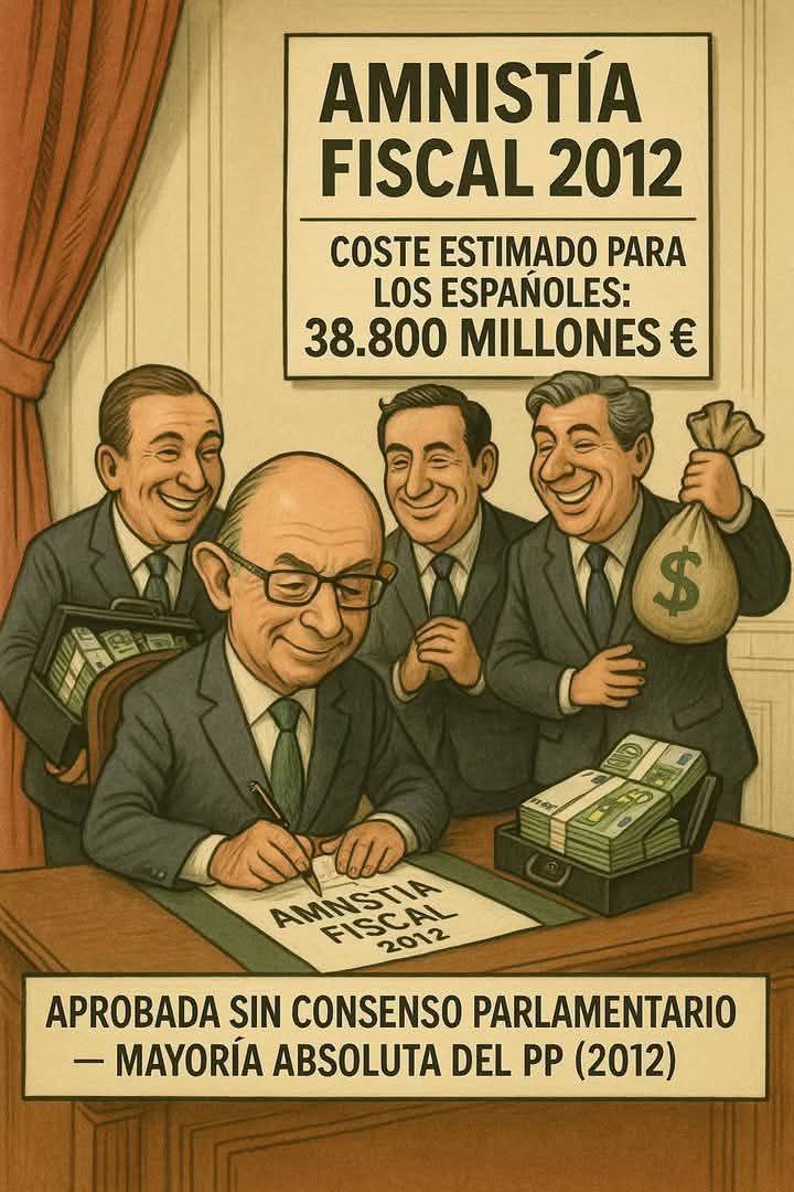 Recordáis cuando Montoro le regaló a los ricos 40.000 Millones de euros mientras que Ana Mato dejaba morir a más de 4.000 enfermos de Hepatitis C porque el tratamiento era caro?...No lo olvides.