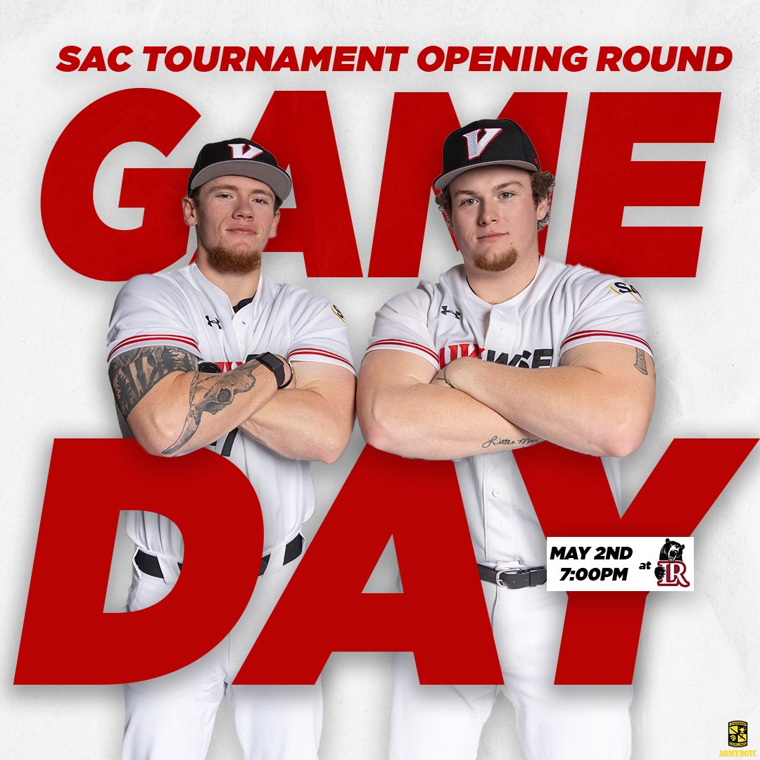 UVA Wise Athletics (@uvawisecavs) on Twitter photo Tonight, for the first time in program history, the Cavs will be playing in the <a href="/SAC_Athletics/">South Atlantic Conference</a> Baseball Championship Tournament. They're in Hickory, NC to take on Lenoir-Rhyne at 7:00PM. The Cavs play again tomorrow-details TBD.
For 📈 📺: linktr.ee/uvawisecavs
#GoCavsGo Tonight, for the first time in program history, the Cavs will be playing in the <a href="/SAC_Athletics/">South Atlantic Conference</a> Baseball Championship Tournament. They're in Hickory, NC to take on Lenoir-Rhyne at 7:00PM. The Cavs play again tomorrow-details TBD.
For 📈 📺: linktr.ee/uvawisecavs
#GoCavsGo