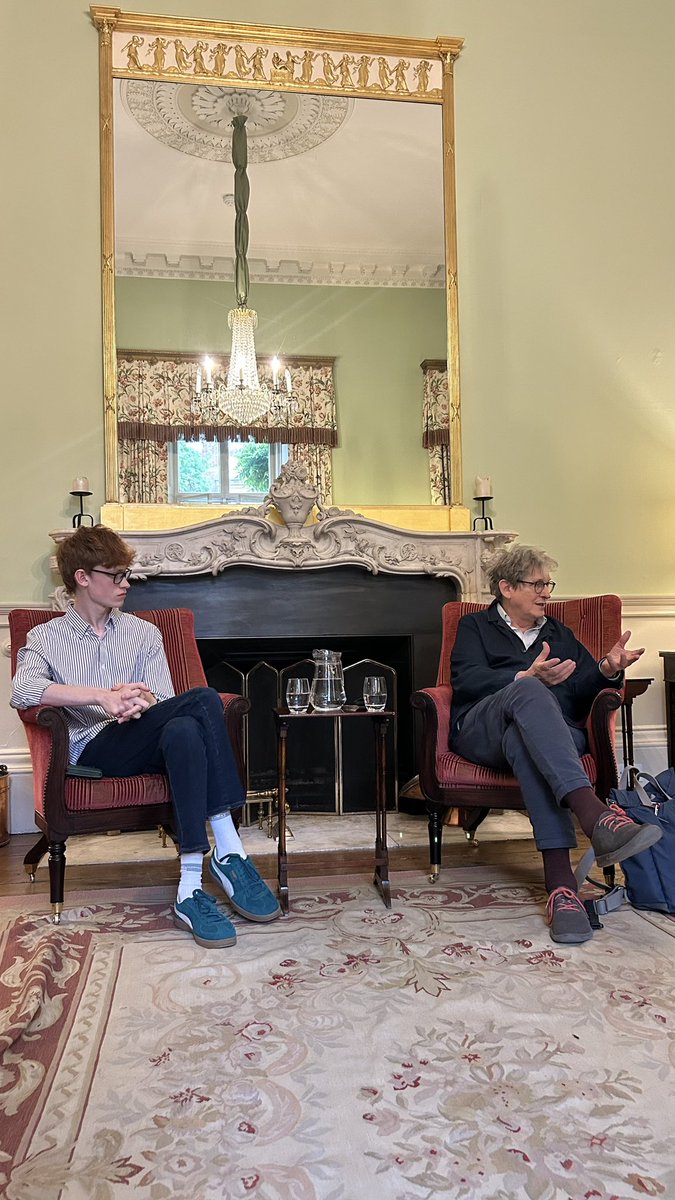 felixKarmstrong's tweet image. A pleasure to host @arusbridger at a Varsity speaker event at King’s last night!
