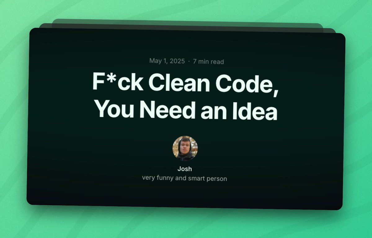 Josh tried coding tweet media