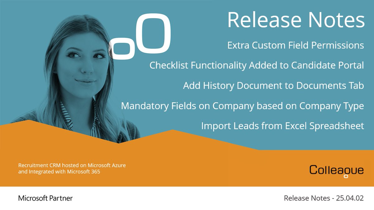 ColleagueRS's tweet photo. 25.04.02 - See our latest release notes on the new build of Colleague: https://t.co/oJesf9Hn3W… #colleague #recruitmentcrm #recruitment https://t.co/caCkTBUqwF