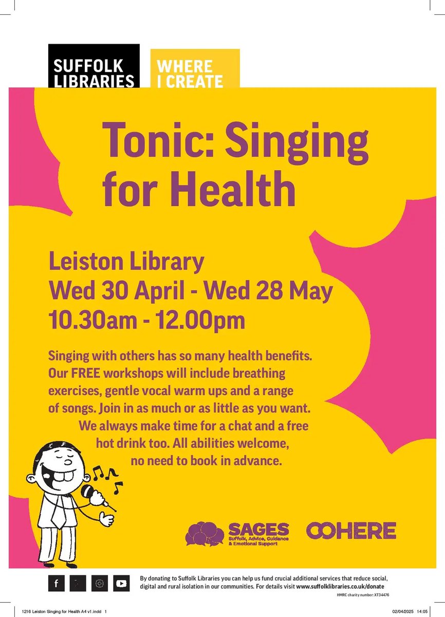 Please join us for this fantastic venture from <a href="/CohereArts/">Cohere Arts</a> &amp; @SuffolkLibrary