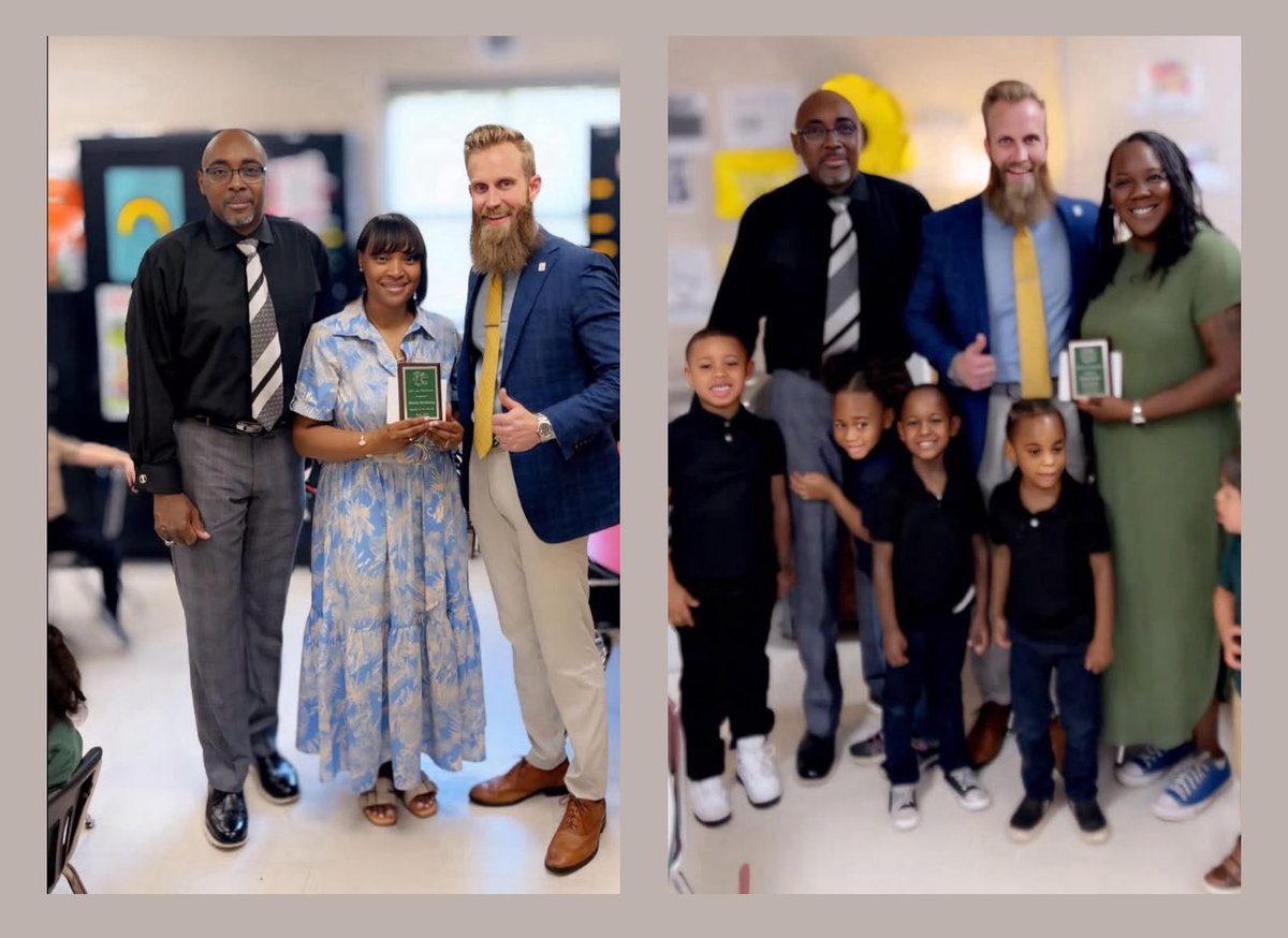 Congratulations to our April Teacher &amp; Staff Member of the Month!
Teacher: Mrs. Shareta Hardaway
Staff Member: Ms. Bettina Greer