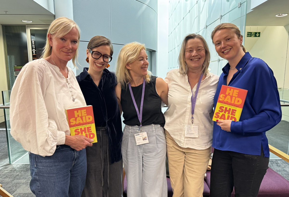 Wonderful time at <a href="/BBCWomansHour/">BBC Woman's Hour</a> meeting Hermione Norris and her colleagues. Thank you for sharing my book. HE SAID SHE SAID. 
And good luck with your amazing project!
🔗 amzn.eu/d/1jGPh2D