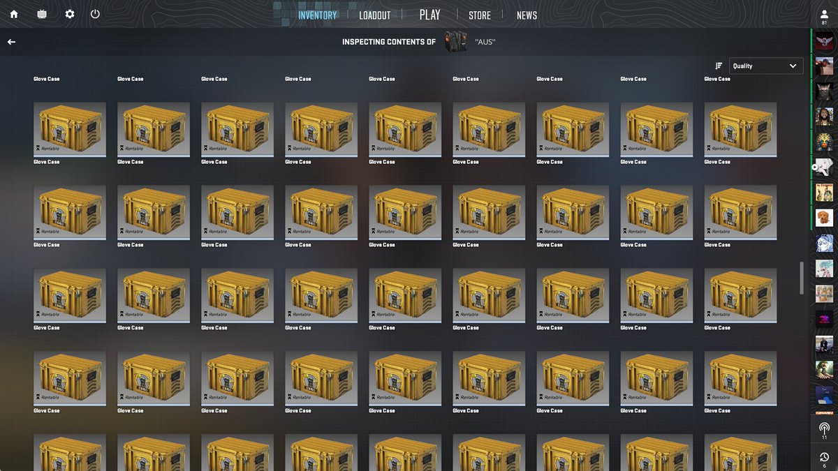 So i've been out of the CS loop for a long time while being addicted to some shiddy chinese MMORPG and the shenanigans happening in CS2 market right now is unreal.

I was planning to open 100x each of 5 diff cases but now I don't have the balls to open Glove cases now considering