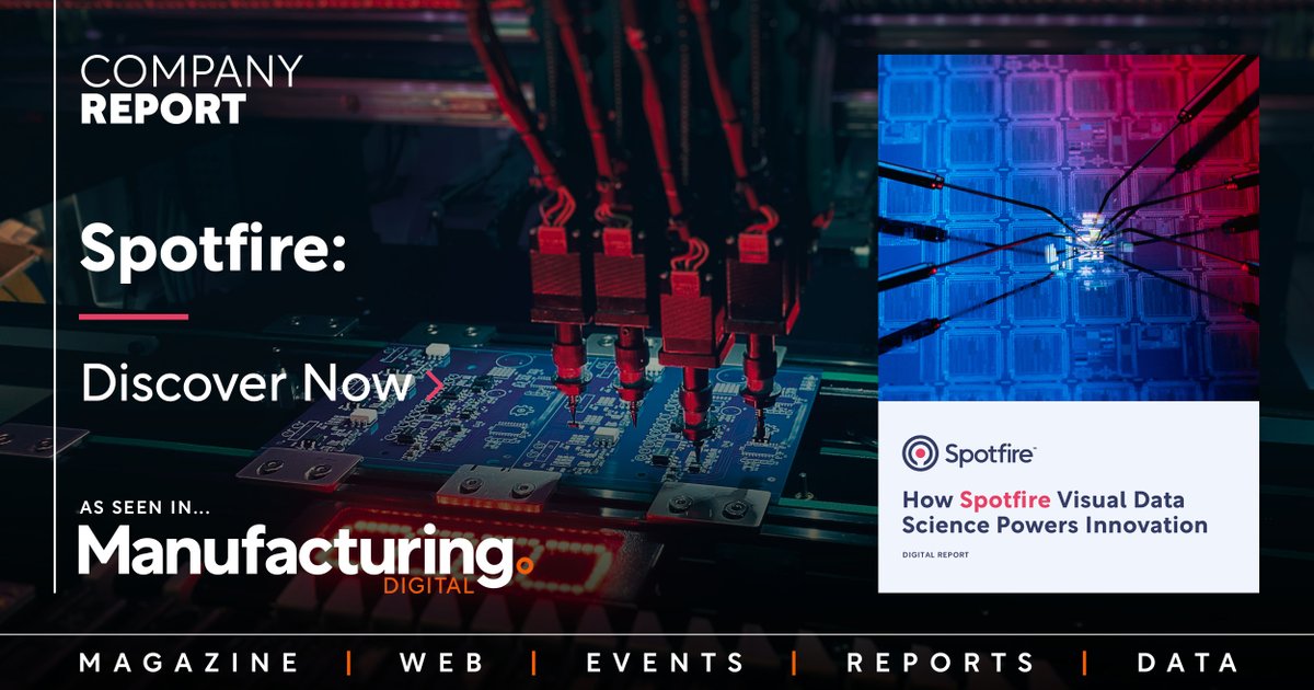 Spotfire’s visual data science is transforming how semiconductor manufacturers solve complex problems. Brad Hopper, VP at Spotfire, reveals how interactive analytics is powering progress. Read more in Manufacturing Digital: ow.ly/v6qL50VLS2m #Semiconductors #DataScience