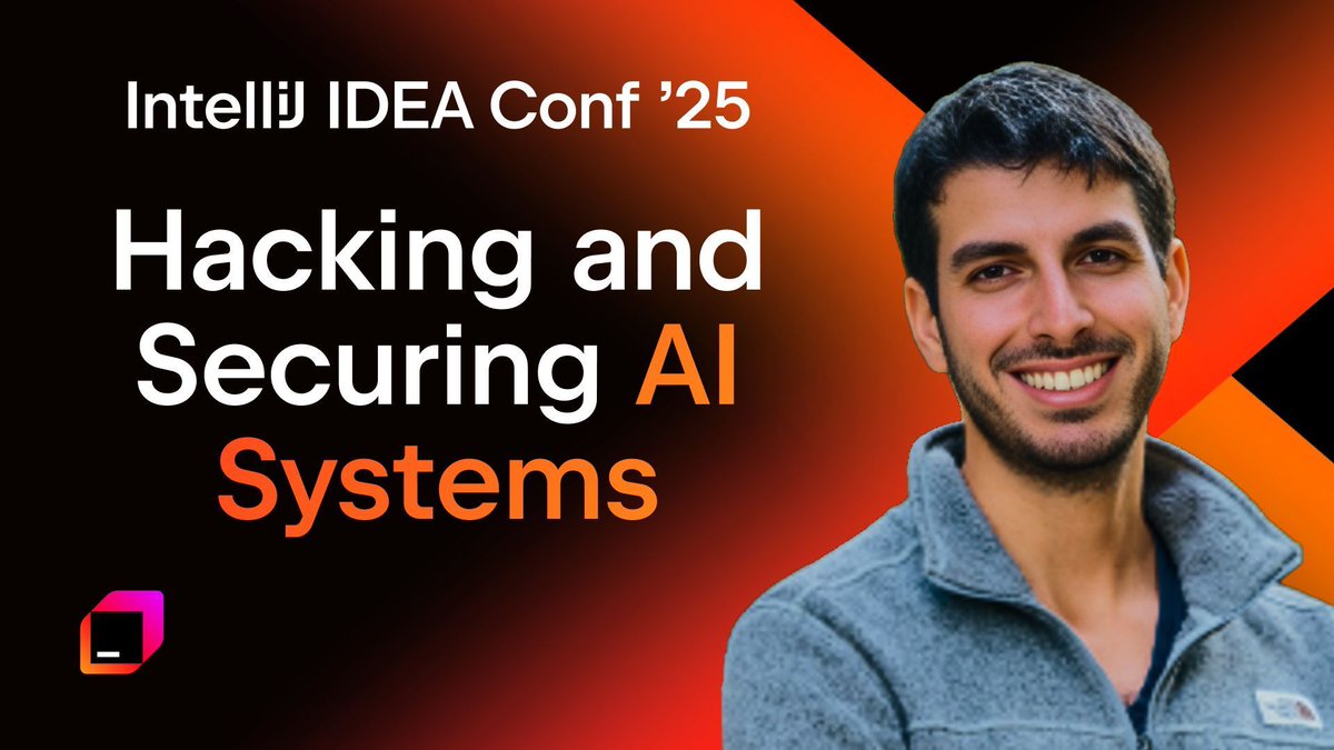 intellijidea's tweet image. Introducing our #IntelliJIDEAConf speakers and talks!

🎙 Hacking and Securing AI Systems: Playing With Fire and Controlling the Flare of AI, by @BarelTayouri
🗓 June 4, 3:00 pm UTC

Get the full details and register for free today! 👉 jb.gg/n1d0kb