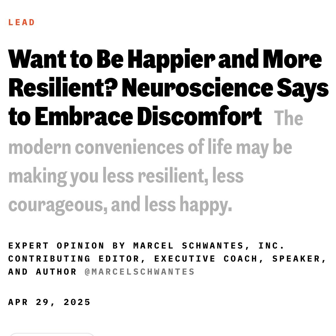 JohnRDallasJr's tweet photo. “Discomfort is where growth happens. If you’re constantly protecting yourself or your team from anything hard, you’re robbing them of resilience and stretching themselves to experience new things. Growth requires…the awkward, the uncertain, the hard.” —MS https://t.co/sDW91uskPL https://t.co/ODVammw0ZC