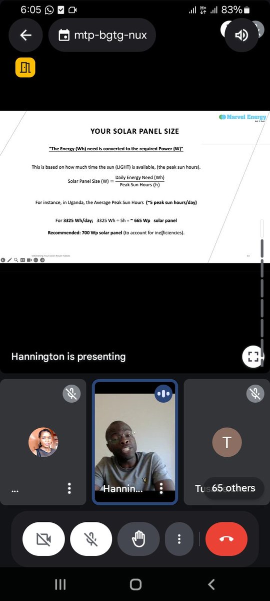 The solar energy session l attended has brought to my attention the Understanding of #SolarEnergyNeeds.
The appropriate understanding of Solar panels, charge controllers,inverters, battery and size.
These all matter when applying Solar.
#SolarEnergy 
#Renewableenergy