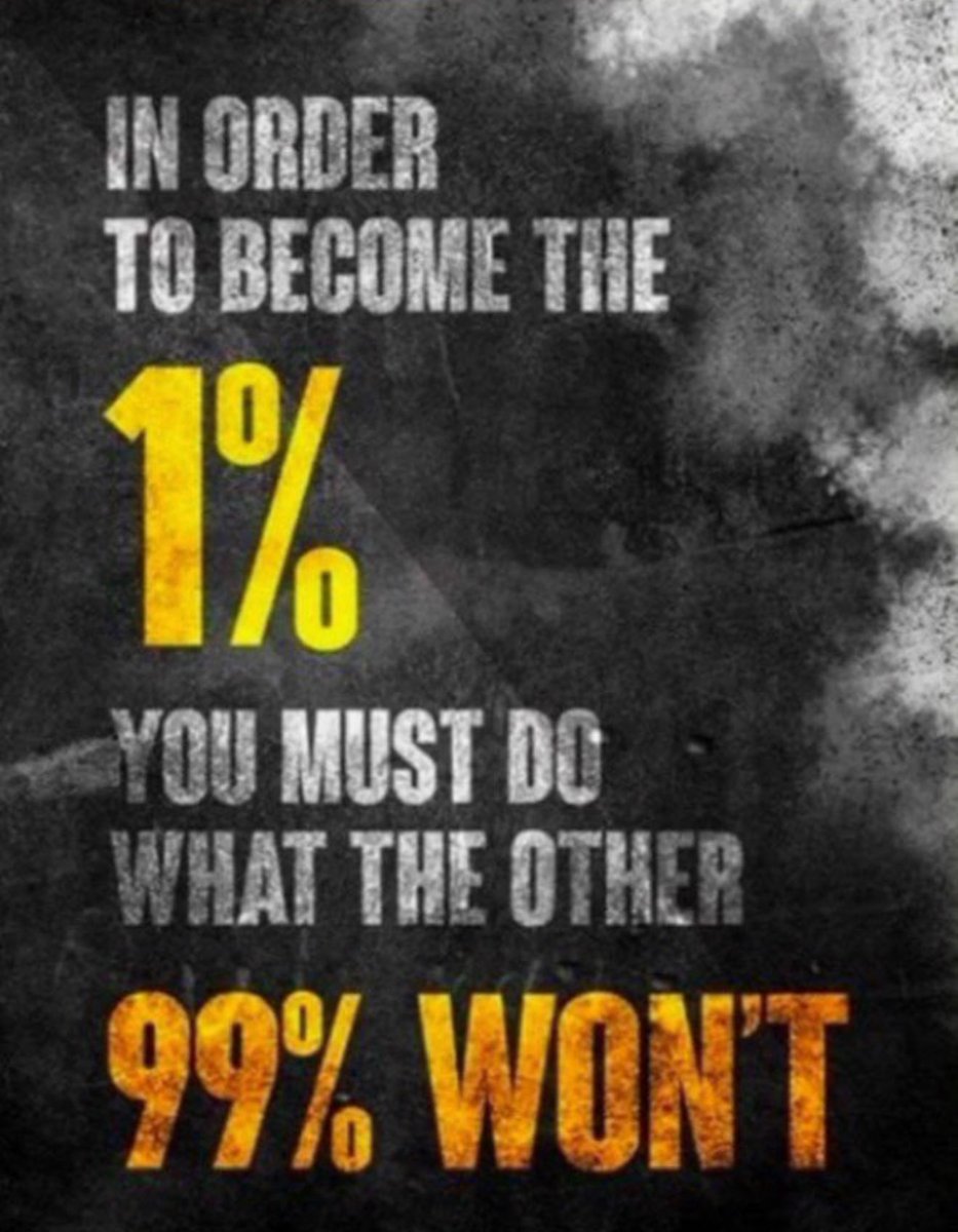 How do you get what you want?

Consistently show up &amp; Do the work! 

Most will not! 

#KeepChoppin