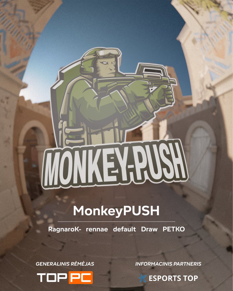 esportolyga's tweet image. 🟢Šį sekmadienį kova dėl PASKUTINĖS Finalo vietos!

18:00 #Gentlemen 🇱🇹 VS #MonkeyPUSH 🇱🇹
19:00 #LASED 🇱🇹 VS #TBA 🇱🇹

Finalai vyks Underground: Lan Party metu!💻🫡