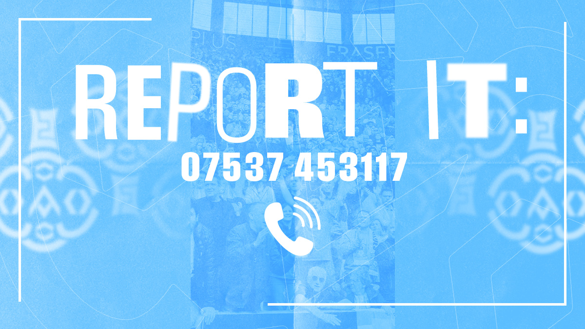 ccfcSSO's tweet image. If you witness any discriminatory or antisocial behaviour whilst attending today's game, please notify a steward or report it ASAP to our Matchday Reporting Number. Text your seat location and details to 07537 453117. #PUSB
