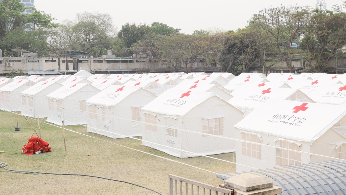 DEC (@decappeal) on Twitter photo These shelters were set up at the beginning of April by volunteers with Myanmar Red Cross Society, a local partner of DEC member charity @britishredcross working with the Red Cross Society of China. 
These shelters will provide housing for 432 families who survived the These shelters were set up at the beginning of April by volunteers with Myanmar Red Cross Society, a local partner of DEC member charity @britishredcross working with the Red Cross Society of China. 
These shelters will provide housing for 432 families who survived the
