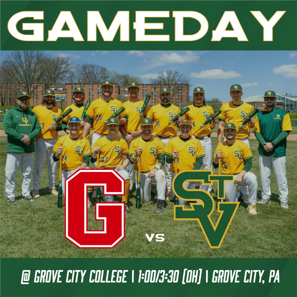 It’s GAMEDAY! The Bearcats head to Grove City for the last PAC regular season double header of the season! 
📍Grove City, PA
⏰ 1:00/3:30pm
🌡️ 70°F🌥️