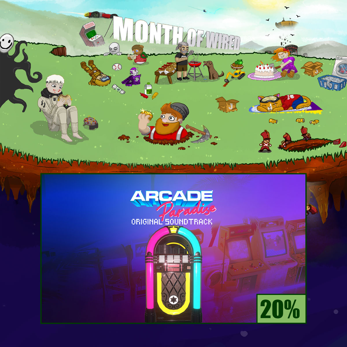 KingWashArcade's tweet image. The #MonthofWired is live on Steam!
Find your new favourite indie games.
🕹️: wired.gg/MonthofWired