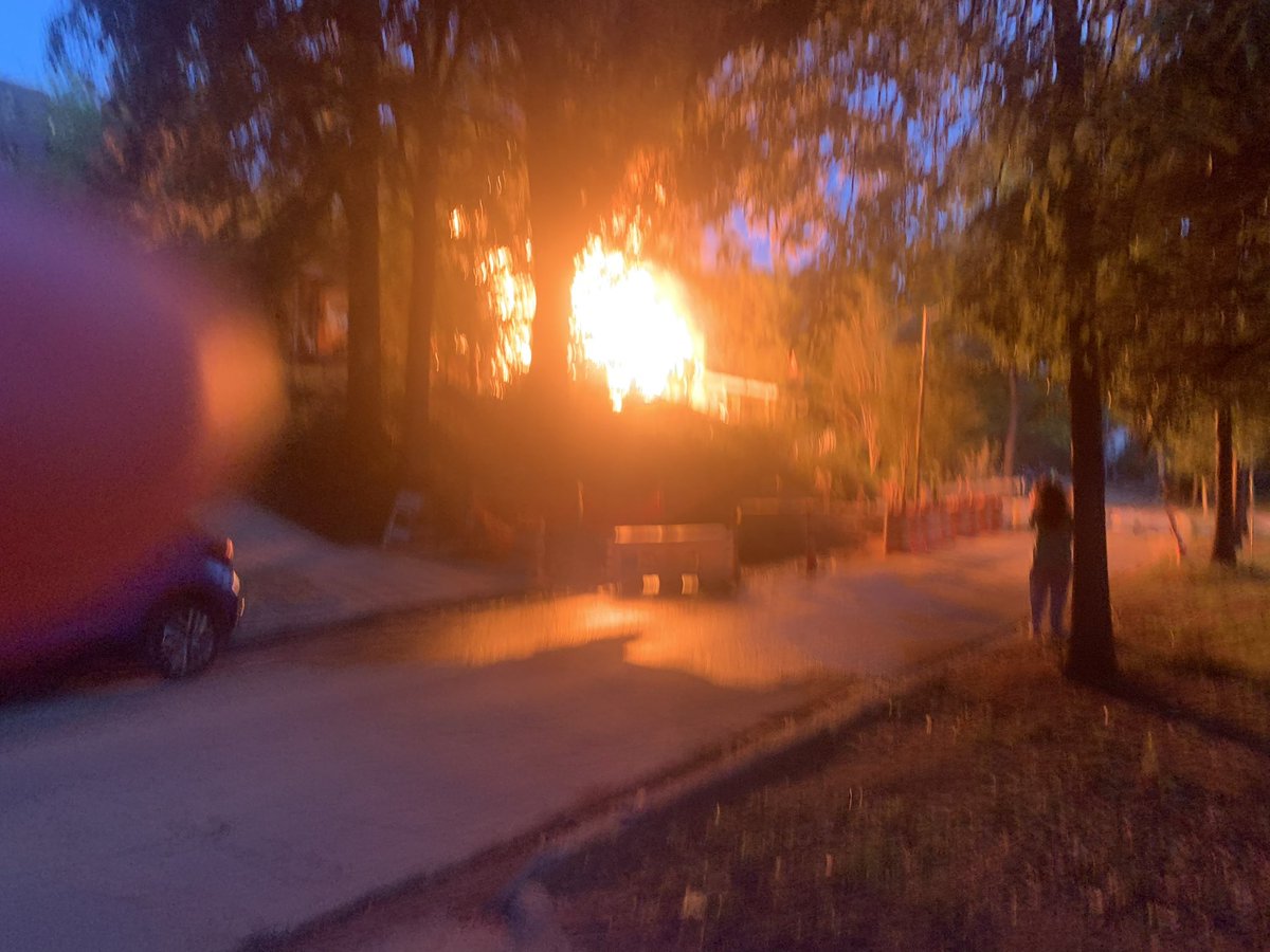 devayneTV's tweet photo. A house explodes in Dilworth - more to come on WCNC+ #CFD #explosion #fire #CMPD #clt https://t.co/OevNdUmLZW