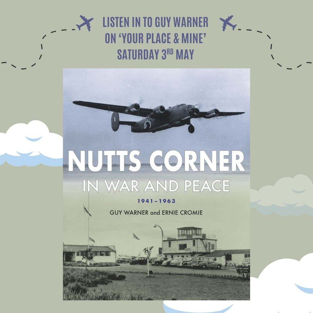 colourpoint's tweet image. 🎤Guy Warner will be on Your Place and Mine this Saturday talking to @HelenMark01 about his new book 'Nutts Corner: In War & Peace'. ✈️
🎧Listen in @bbcradioulster, @BBCRadioFoyle and @BBCSounds
#YPAM #nuttscorner #Ulsteraviationsociety #aviation #aviationlovers