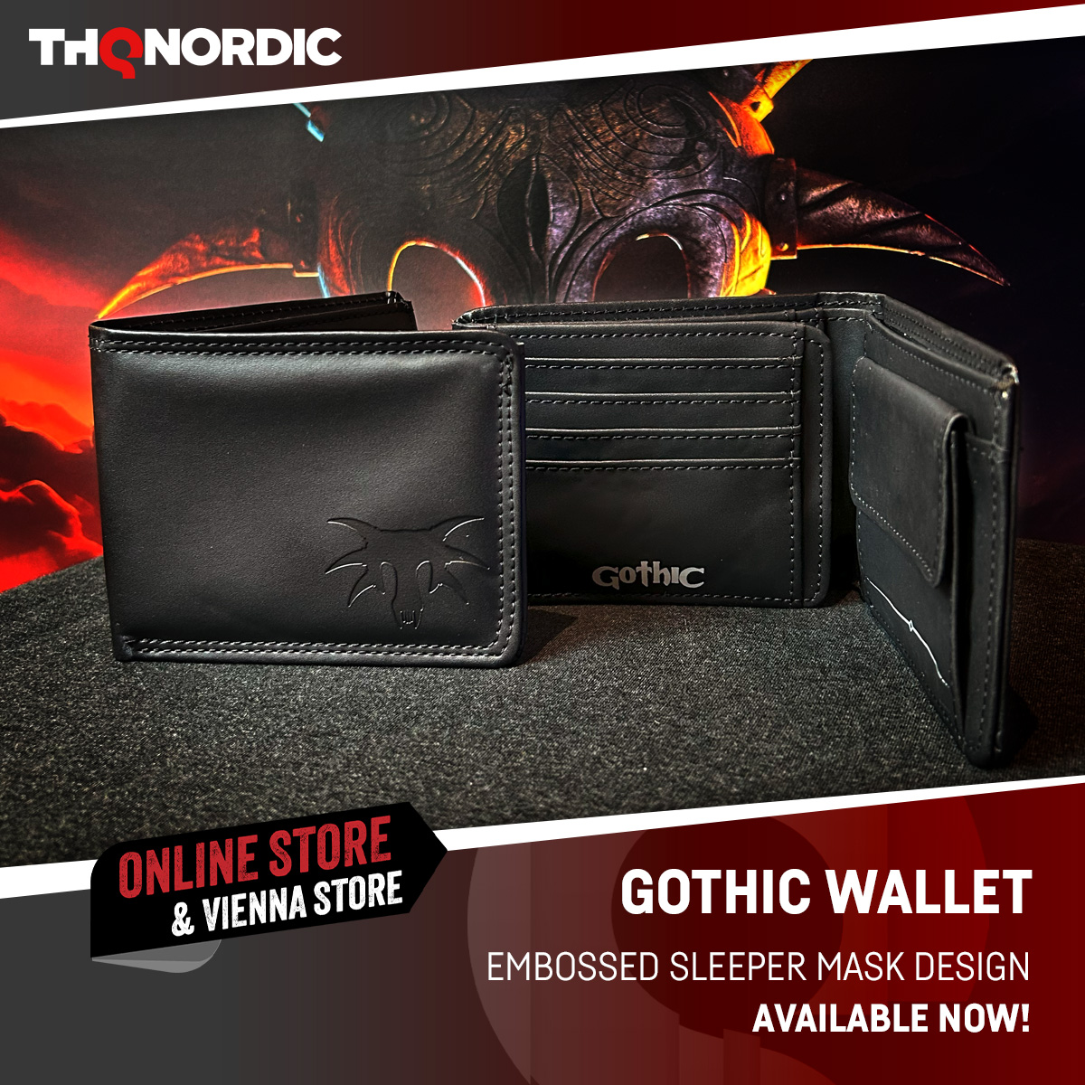 THQNordicStores's tweet image. Back in Stock:
Crafted from premium, soft-touch pleather, the wallets' multiple compartments store treasures of all kinds.
The image of the Sleeper, imprinted on the exterior, is said to guard your wealth.
eu.store.thqnordic.com/Unsere-Spiele/…
#thqnordicstores #gothic #sleeper #merch #wallet