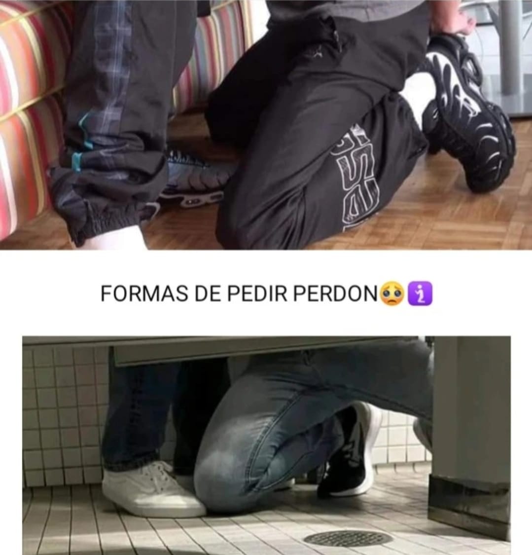 Formas de pedir perdón.
A different way to ask forgiveness 
#perdonar #forgiveness #onyourknees #derodillas