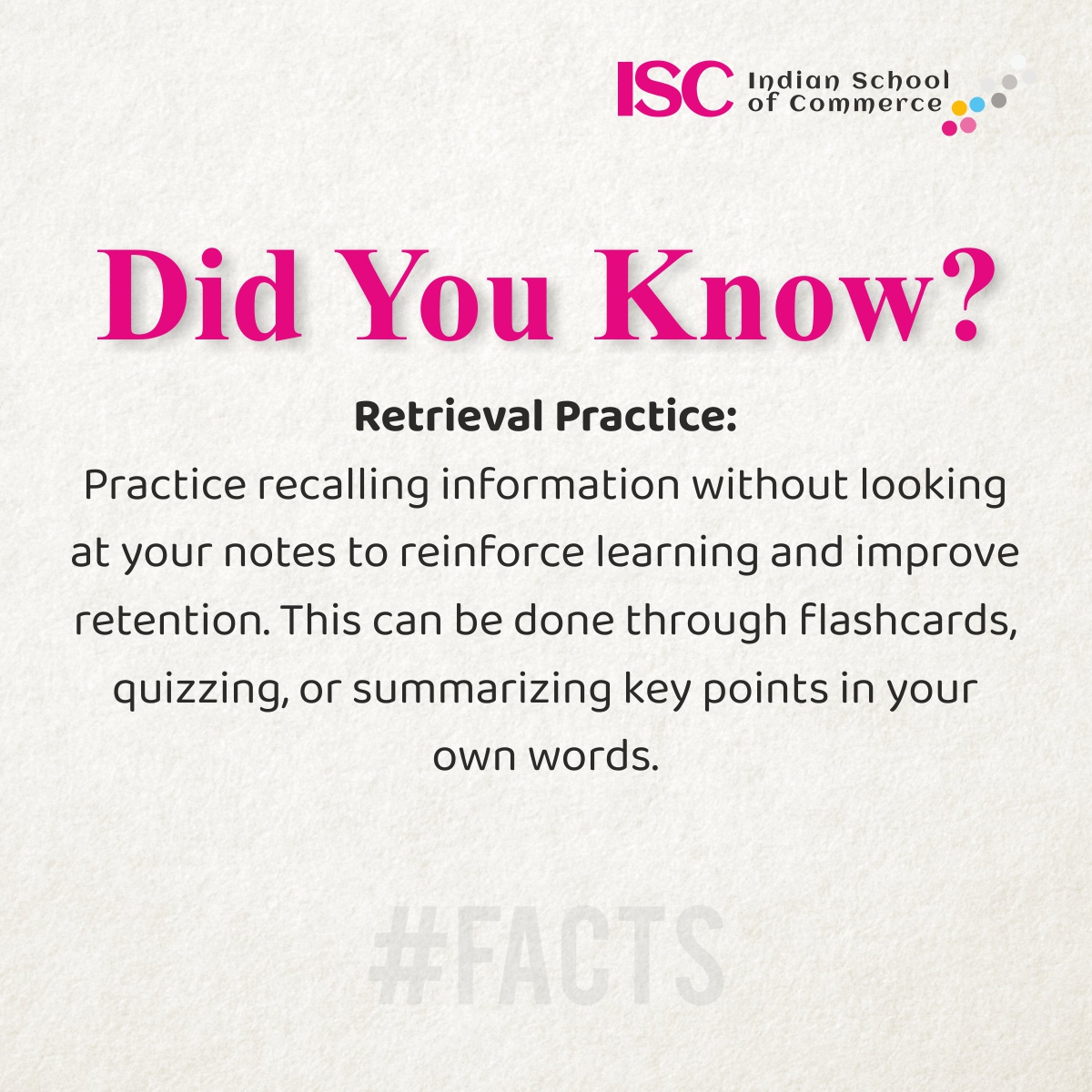ISC_Updates's tweet photo. Did you Know?

#ISC #indianschoolofcommerce #facts #DidYouKnow https://t.co/U1qDYVRYq1