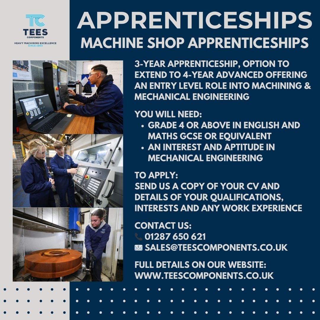 TeesComponents's tweet image. Get in touch:
📞01287 650621
📧sales@teescomponents.co.uk⁠

Learn more about why Tees Components is the right choice for you on our YouTube channel: youtu.be/dxjNbVlX7jA?si…

#teescomponents #apprenticeship #engineeringapprenticeship #engineeringapprentice #cncmachining
[4/4]