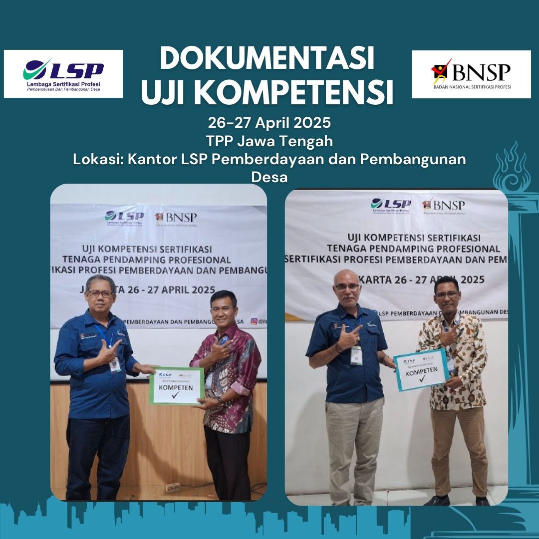 LSPP2D's tweet image. Dokumentasi dari para peserta TPP Prov. Jawa Tengah dengan semangat kompeten telah berjalan dengan harmoni dan lancar. Bertempat di TUK Kantor LSP Pemberdayaan dan Pembangunan Desa, Jakarta Selatan, DKI Jakarta

Salam &quot;Kompeten&quot;.