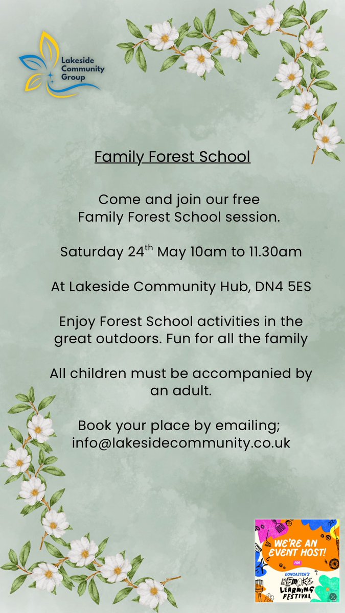 We are excited to be a Doncaster Remake Festival event host. Book your place now to join the fun! <a href="/RemakeDays/">Remake Learning Days</a> #RemakeDaysDoncaster #RemakeDays