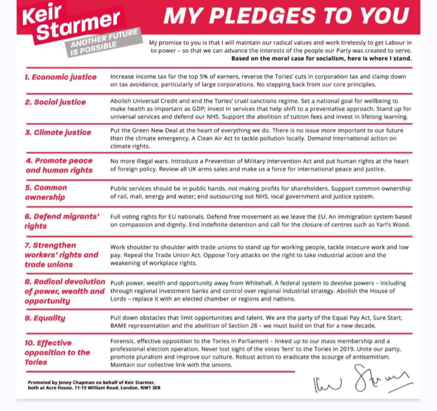 If <a href="/Keir_Starmer/">Keir Starmer</a> had kept his 2020 pledges - he wouldn't be losing to Reform. 

It's as simple as that. 

Morgan McSweeney's desire to crush the left will condemn Britain to fascism.