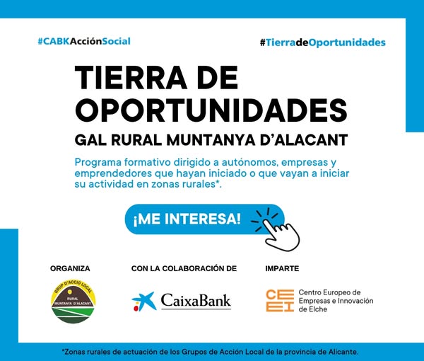 Gal_rma's tweet photo. ❗️ Torna 'Terra d'oportunitats', un programa formatiu gratuït especialment dissenyat per a impulsar les noves emprenedories

📝 Inscripció fins al 9 de maig: https://t.co/wtA00Zn53H

📲 Info:
https://t.co/4KgVJW8h3q

#CABKAcciónSocial #TierraDeOportunidades #GALRMA https://t.co/bT3vVZ9HRB
