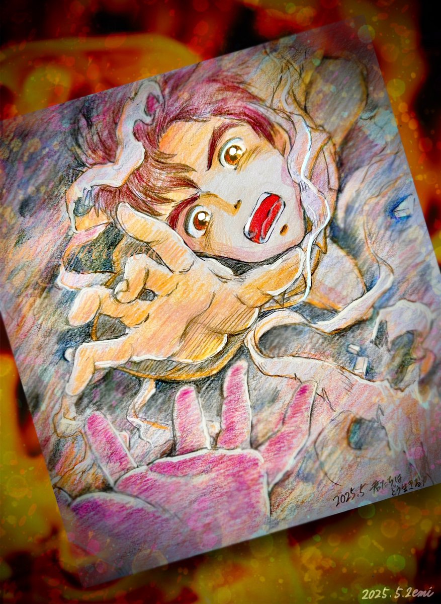 『てがふれあう　よろこびも
　てばなした　かなしみも』

#君たちはどう生きるか 
#金曜ロードショー 
#宮﨑駿 
#ジブリ