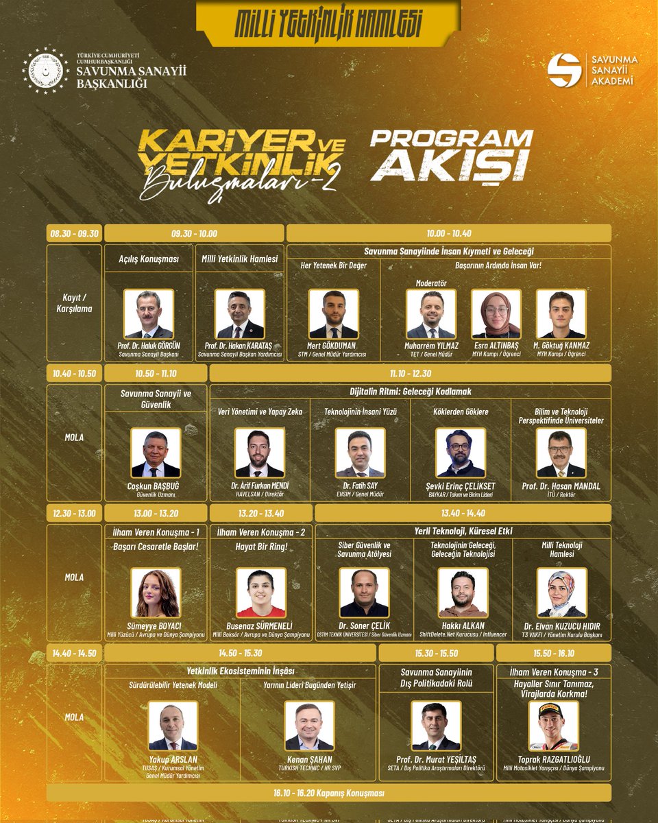 📣Kariyer yolculuğunda bir adım öne geçmek isteyenler için harika bir fırsat!

📣<a href="/savunmasanayii/">SSB</a> ve @savunmasanayiiakademi iş birliğiyle gerçekleşecektir

📣Detaylı bilgi ve kayıt için: yetkinlikbulusmalari.ssa.gov.tr

#KariyerVeYetkinlikBuluşmaları
