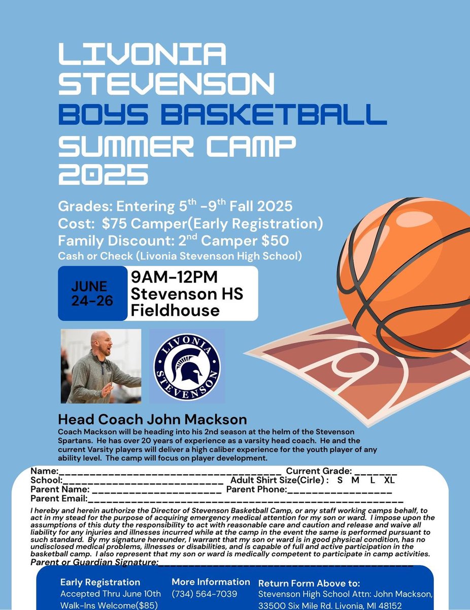 Looking forward to our youth camp!  Always fun to work with our future Spartans.